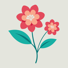 spring flowers floral patter vector illustration