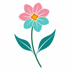 spring flowers floral patter vector illustration