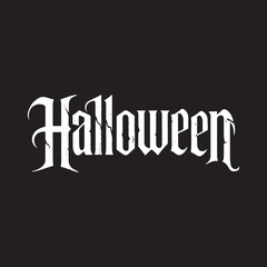 halloween Day typography vector design