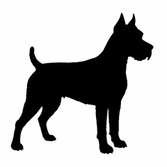 dog silhouette, dog vector art ,dog svg