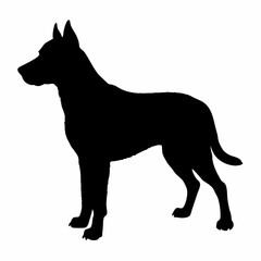 dog silhouette, dog vector art ,dog svg