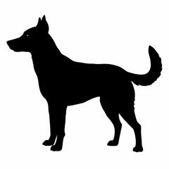 dog silhouette, dog vector art ,dog svg