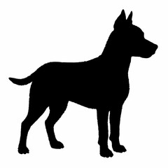 dog silhouette, dog vector art ,dog svg