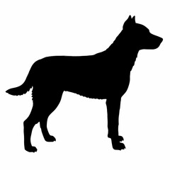 dog silhouette, dog vector art ,dog svg