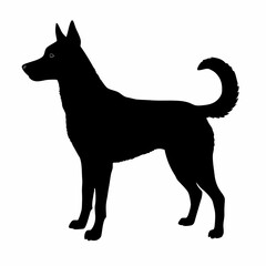 dog silhouette, dog vector art ,dog svg
