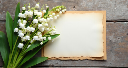 Obraz premium card with flowers