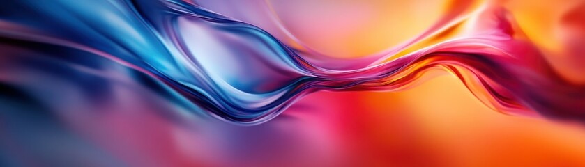 Naklejka premium Abstract Colorful Swirling Liquid Shapes