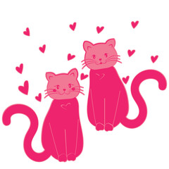 cat with heart