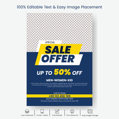 Obraz premium Black Friday sale print flyer or poster template product sale flyer or poster design