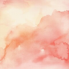 Fototapeta premium Beautiful soft watercolor background in shades of pink and peach, perfect for artistic designs or creative projects.