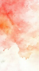 Obraz premium Soft watercolor blend featuring warm hues of orange and pink, creating a calming and serene backdrop for various designs.
