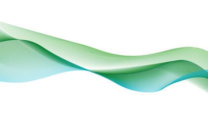 Abstract green wave background. Green wave background. Design element for technology, science, modern concept. Wave lines, motion vector design