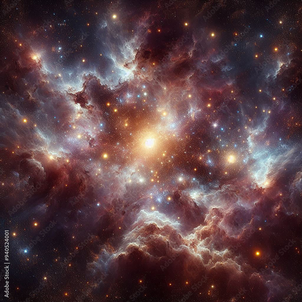 Poster a vast starfield with numerous stars and cosmic dust, similar to the provided image which shows a de