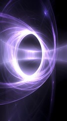 Naklejka premium Abstract Glowing Purple Light Circle
