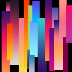 Abstract digital colorful stripe gradient patterns