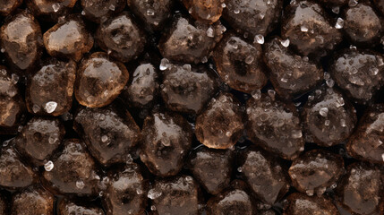 Close-Up of Wet Rocks with Water Droplets - Abstract Texture