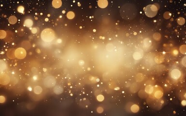 Obraz premium Abstract background dark golden color scheme filled small Firewo