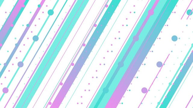 斜めのドットやラインのグラデーションのグラフィック　ループ　白背景