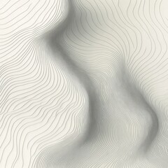 Abstract White Background with Curving Lines