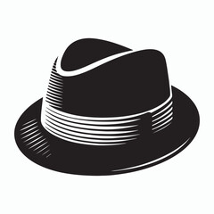 hat silhouette vector