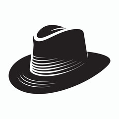 hat silhouette vector
