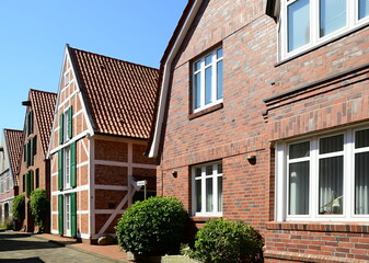 Historical Buildings in the Old Town of Otterndorf, Lower Saxony