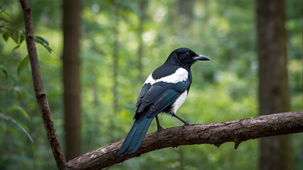 Magpie on a branch