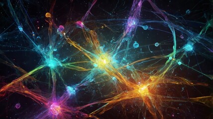 Naklejka premium Digital abstract background for science and education 