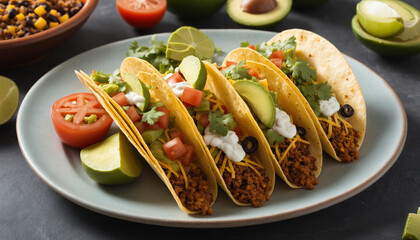 A plate of tacos
