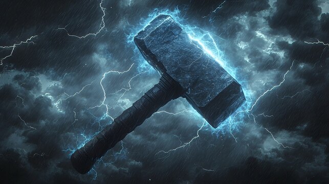 Mjolnir, Thor's Hammer, Lightning, Storm.