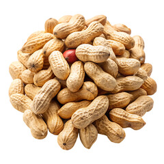 Fototapeta premium Peanuts isolated on transparent background