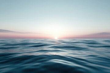 Obraz premium Surface of the ocean at dusk motion blur , ai