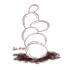 Biblical Phrase, Christian typography for banner, poster, photo overlay, apparel design	