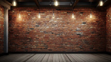Industrial Wedding Stage with Brick Wall