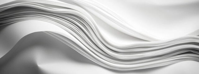Obraz premium left side features wavy lines against a white backdrop, while right side showcases a black-and-white background