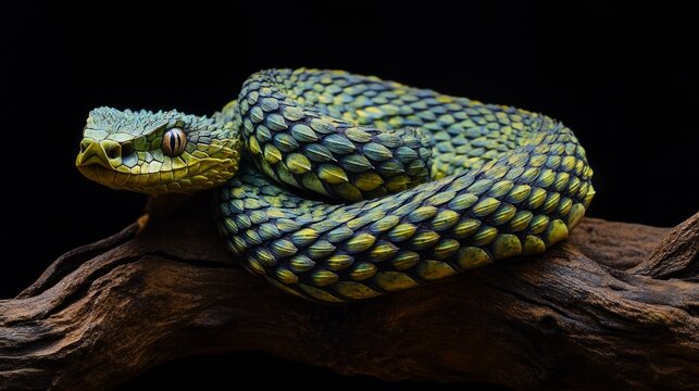 Atheris chlorechis is a species of viper found only in the forests of West Africa. No subspecies are currently recognized. It is the type species of its genus. It is venomous