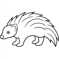 porcupine-coloring-page-line-on-white-background (8).eps
