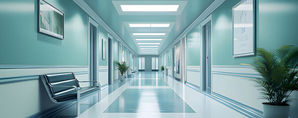 Obraz premium corridor in building. Generative AI