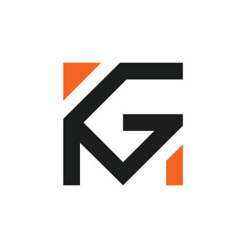 KGM letter square icon logo vector concept design for banding identity web