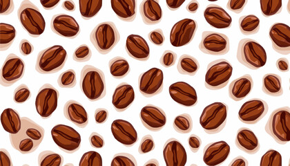Obraz premium Coffee Beans Pattern