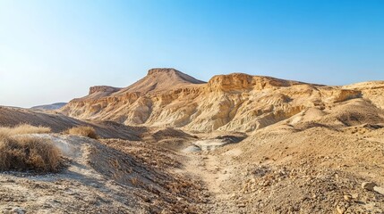 Hilly Negev Desert in Israel.