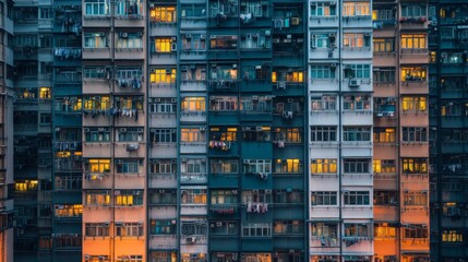 Hong Kong Building Close-up