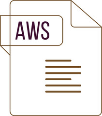AWS ip icon black outline