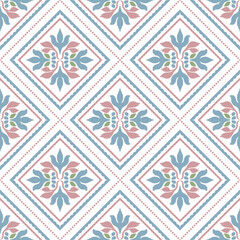 seamless floral patterns. Collection of geometric patterns in the oriental style. Patterns added to the swatch panel.
