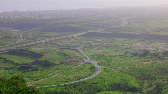 Traffic View from Wadi Darbat  at salalah (Dhofar)