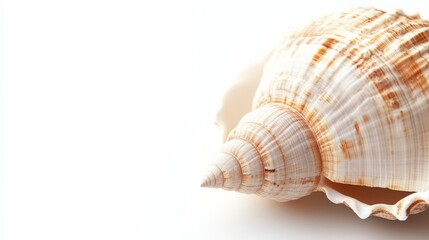 Obraz premium Seashell photo with text area.