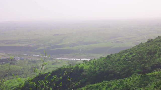 Road Top View from Wadi Darbat  at salalah (Dhofar)