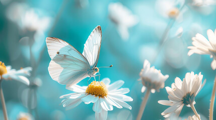 flower butterfly spring garden floral background