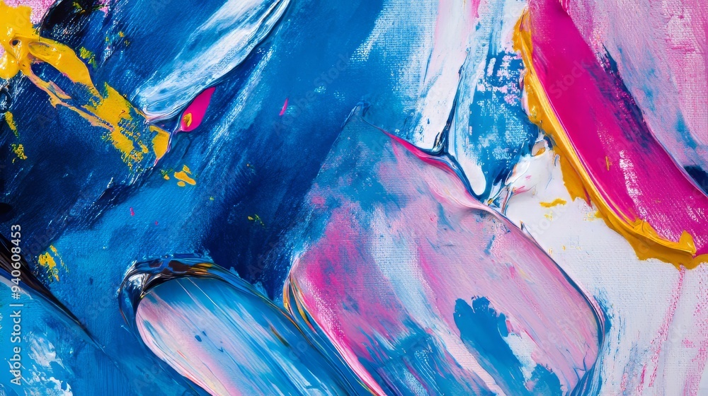 Poster abstract art background with color texture, fragment of artwork on canvas generative ai