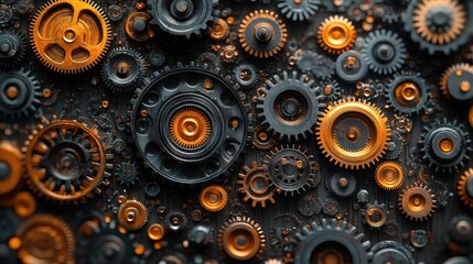 Abstract Gears Pattern